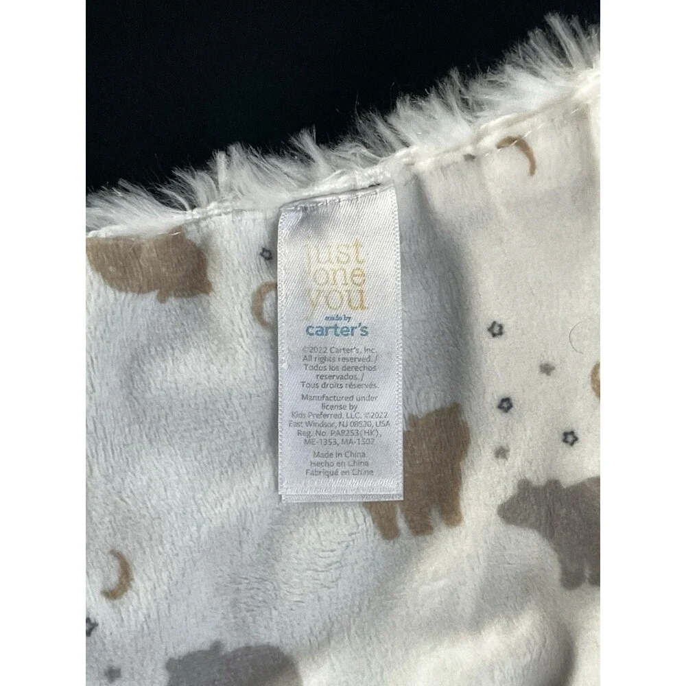 Carter’s Just One You Grey White Bear Print Lovey 13